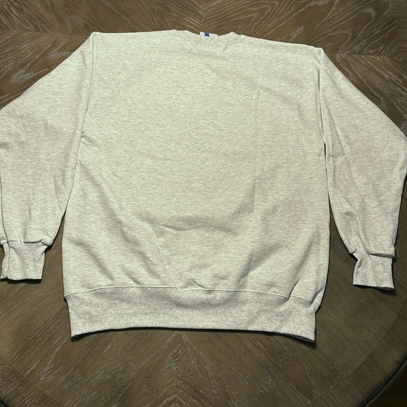 Limited Release MSCHF University Crewneck : M ( Unworn ) — Heather Gray w/ Blue - Picture 2 of 4